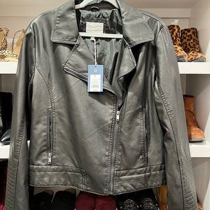 Faux Leather Jacket
